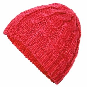 THE PERFECT LACE KNIT SLOUCH BEANIE (CARDINAL RED)